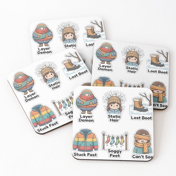Item preview, Sarcastic Winter Fashion Mishaps Sticker Pack - Outfit Fails Collection designed and sold by SimpleP.