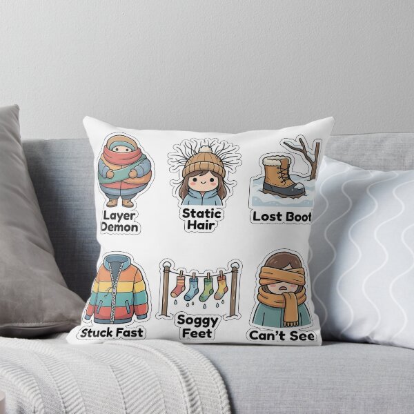 Item preview, Sarcastic Winter Fashion Mishaps Sticker Pack - Outfit Fails Collection designed and sold by SimpleP.