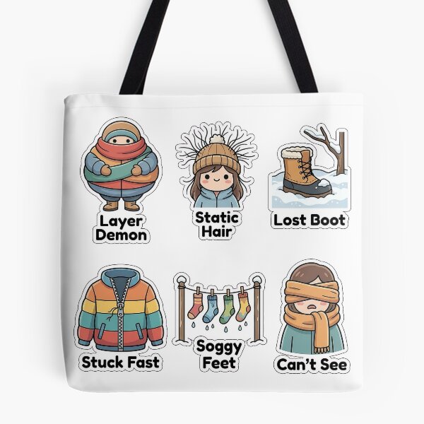 Item preview, Sarcastic Winter Fashion Mishaps Sticker Pack - Outfit Fails Collection designed and sold by SimpleP.