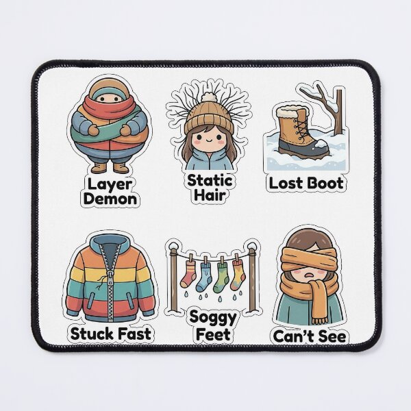 Item preview, Sarcastic Winter Fashion Mishaps Sticker Pack - Outfit Fails Collection designed and sold by SimpleP.