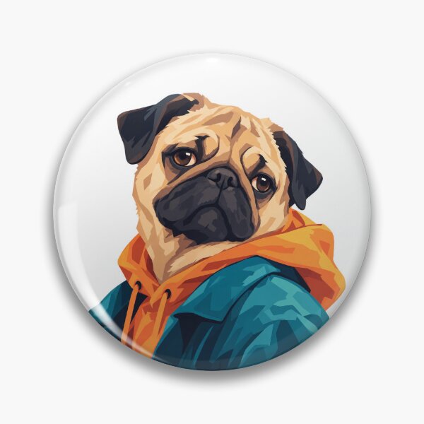 Item preview, Cool Pug in Colorful Streetwear designed and sold by ArtikaCreative.