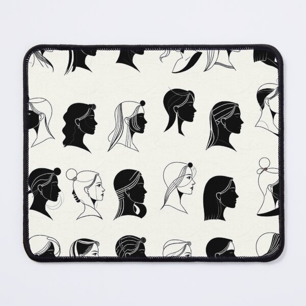 Item preview, Continuous Line Art Human Silhouette Profile Pattern designed and sold by IntelliMindDesigns.