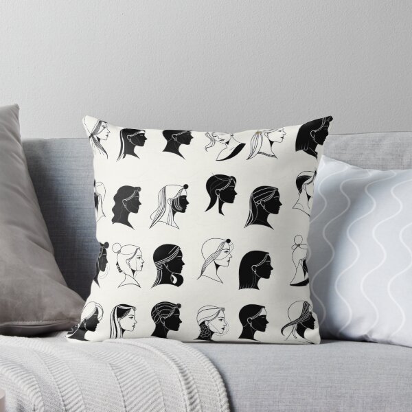 Item preview, Continuous Line Art Human Silhouette Profile Pattern designed and sold by IntelliMindDesigns.
