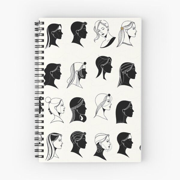 Item preview, Continuous Line Art Human Silhouette Profile Pattern designed and sold by IntelliMindDesigns.