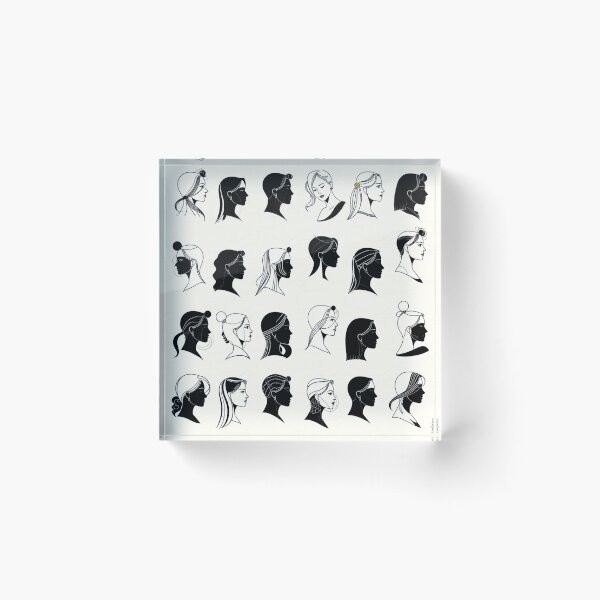 Item preview, Continuous Line Art Human Silhouette Profile Pattern designed and sold by IntelliMindDesigns.