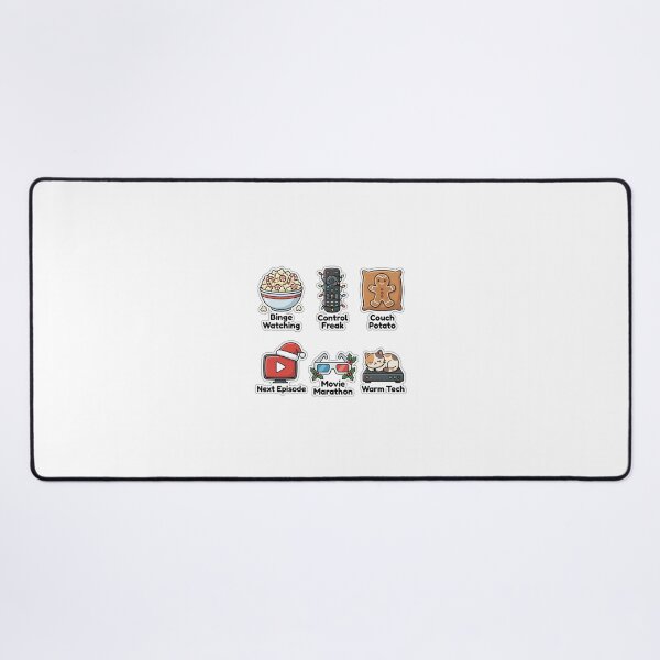 Item preview, Funny Christmas Movie Binge Sticker Pack - Holiday Marathon Puns designed and sold by SimpleP.