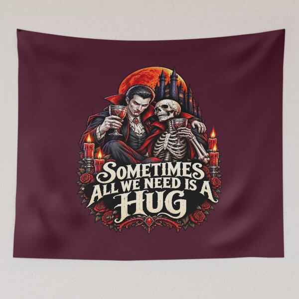 Item preview, Sometimes All We Need Is a Hug - Halloween Humor. designed and sold by Endless7Art.