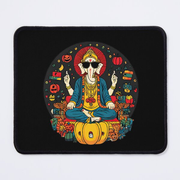 Item preview, Cool Elephant Halloween Circular Spooky Aura Blessing Pumpkin Pop Art designed and sold by PANNARUK THAILAND.