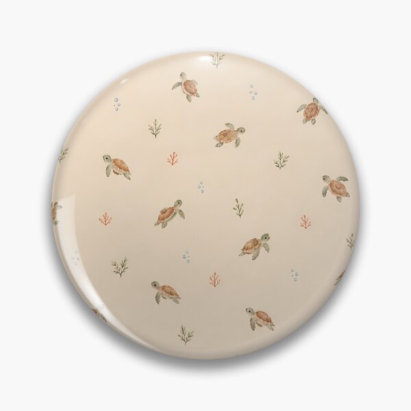 Item preview, Coastal Baby Sea Turtle Watercolour Pattern on Cream designed and sold by Jozefin's Studio.