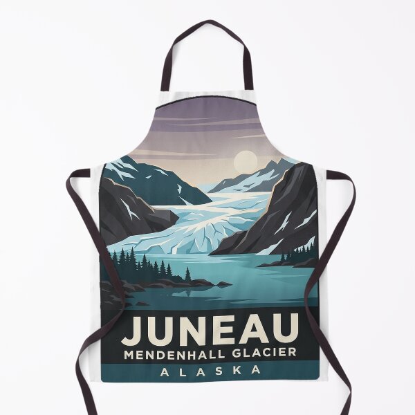 Item preview, Juneau Alaska Mendenhall Glacier Vintage Travel Badge Sticker designed and sold by DetourDgn.
