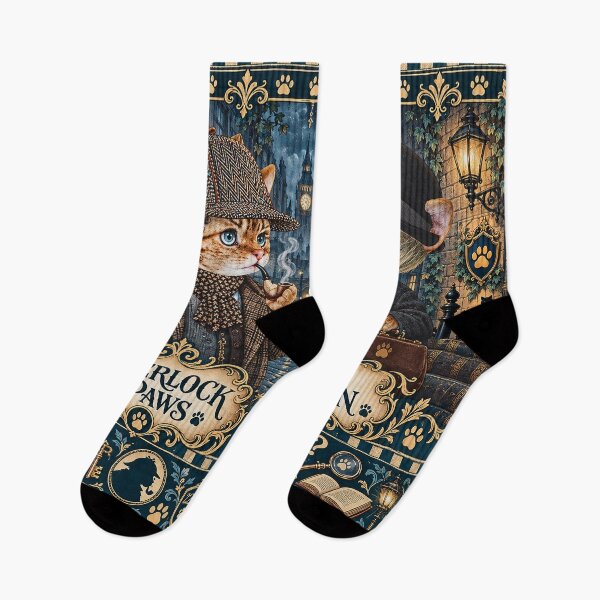 Item preview, DINKIE SHERLOCK PAWS & DR. CATSON designed and sold by DINKIES BEYOND by Lycia Quintessa.
