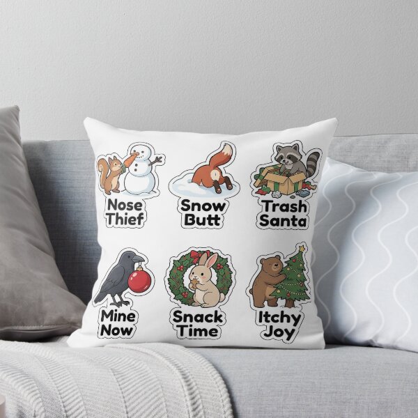 Item preview, Mischievous Snow Animal Antics Sticker Pack - Funny Wildlife Puns designed and sold by SimpleP.