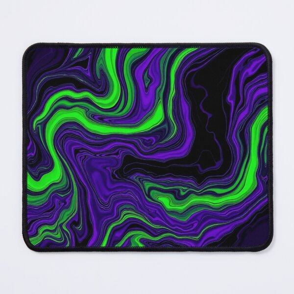 Item preview, Psychedelic Purple Neon Green Liquid Marble Pattern designed and sold by IntelliMindDesigns.