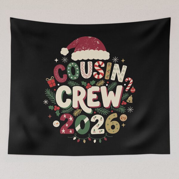 Item preview, Cousin Crew 2026 Festive Family Christmas Celebration designed and sold by FreshVibe Prints.