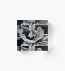 White Wrought Iron Acrylic Block