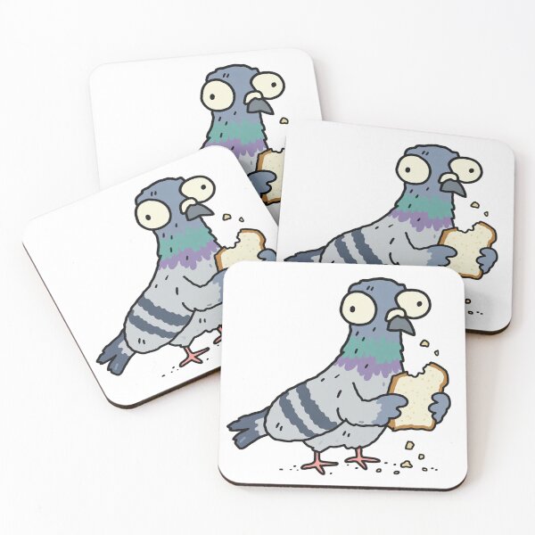 Item preview, Funny Pigeon Stealing A Slice designed and sold by MonkiFlipp.