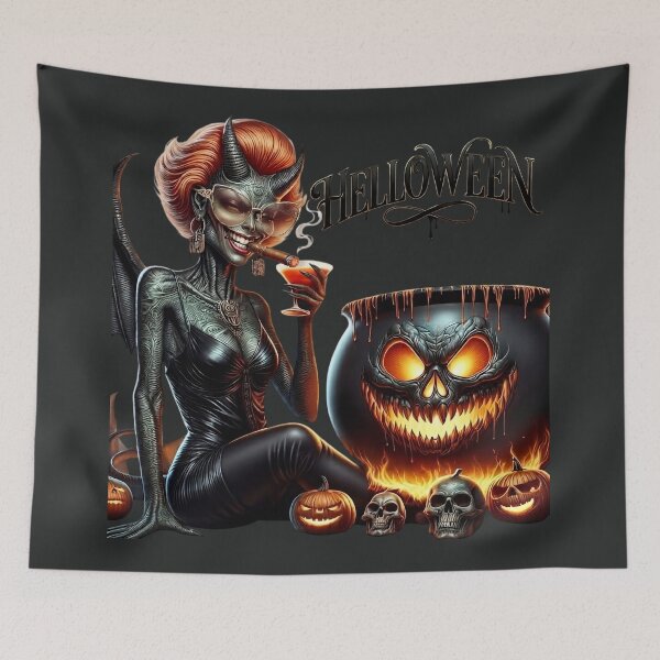 Item preview, Halloween She Devil Cocktail Cigar Cauldron designed and sold by Voodoo Store Paranormal Collections.
