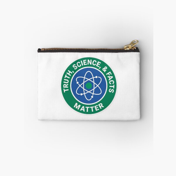 Artikelvorschau, Wahrheit, Wissenschaft und Fakten zählen. Atom-Abzeichen. Pro-Wissenschaft, STEM-Lehrer, Physik-Wortspiel. entworfen und verkauft von raedattia.