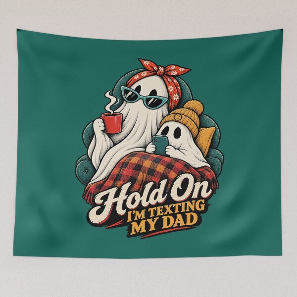 Item preview, Hold On I’m Texting My Dad - Ghost Family. designed and sold by Endless7Art.