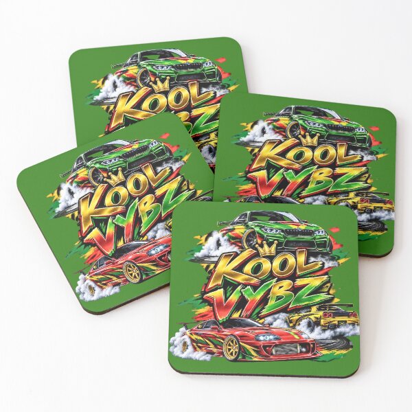 Item preview, Kool Vybz Drift Cars Reggae Vibe JDM Racing Burnout Graphic designed and sold by digitalbob60.