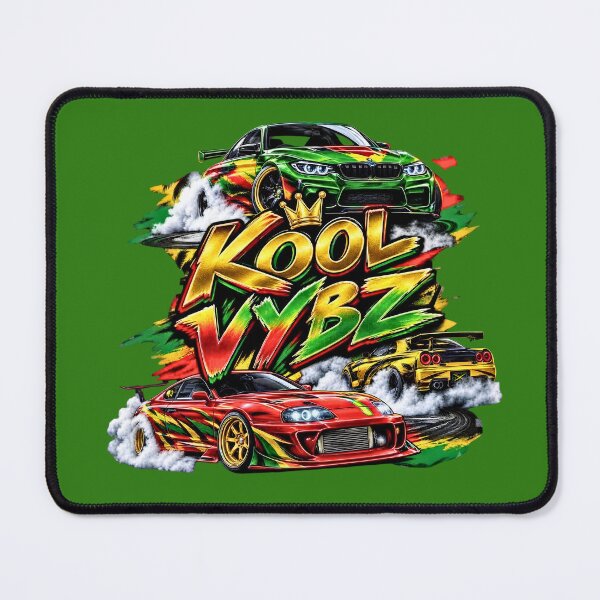 Item preview, Kool Vybz Drift Cars Reggae Vibe JDM Racing Burnout Graphic designed and sold by digitalbob60.