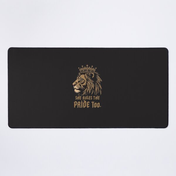Item preview, She Rules The Pride Too Crowned Lioness Feminist Motivation design designed and sold by Bennie Singh.