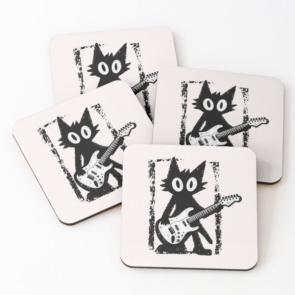 Item preview, Rock Star Cat Shirt, Vintage Kitten Y2K TShirt, Rock and Roll Cat Shirt, Electric Guitar Kitty Tee, Cat Grunge Punk Music Lover Gift for Him designed and sold by faridman.