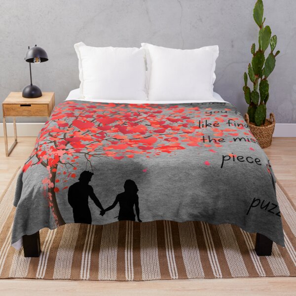 Item preview, Romantic Love Tree – Missing Piece of the Puzzle Couple Quote Art designed and sold by wittyart.