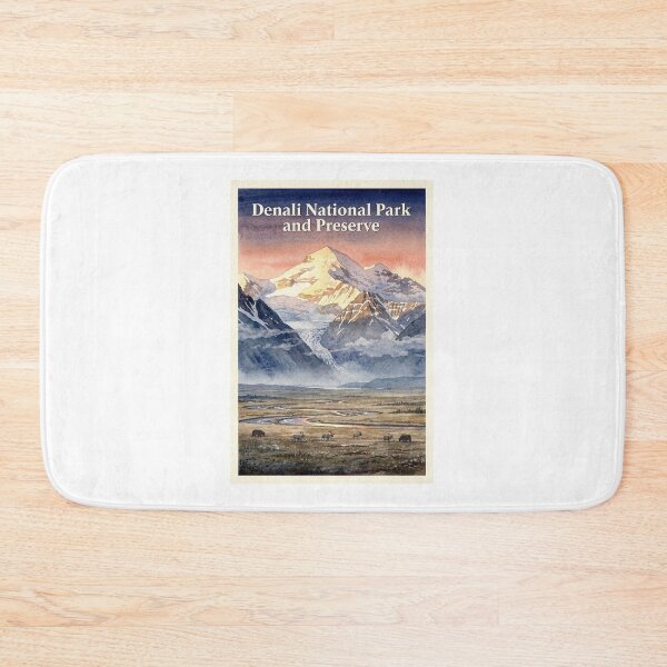 Item preview, Denali National Park and Preserve Alaska Vintage Watercolor Travel designed and sold by Teelogic.