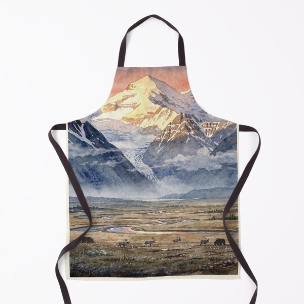 Item preview, Denali National Park and Preserve Alaska Vintage Watercolor Travel designed and sold by Teelogic.