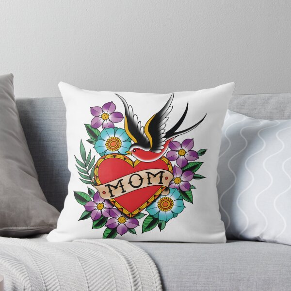 Item preview, Mom Heart Tattoo Design with Classic Vintage Style designed and sold by Keyvan Shovir.