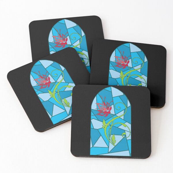 Item preview, flower on a stained glass window designed and sold by Lagueny.