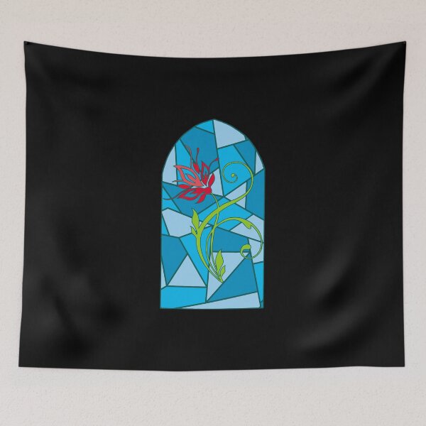 Item preview, flower on a stained glass window designed and sold by Lagueny.