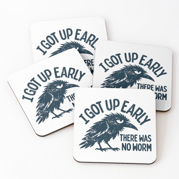 Item preview, I Got Up Early There Was No Worm Funny Grumpy Bird designed and sold by PartyFam.