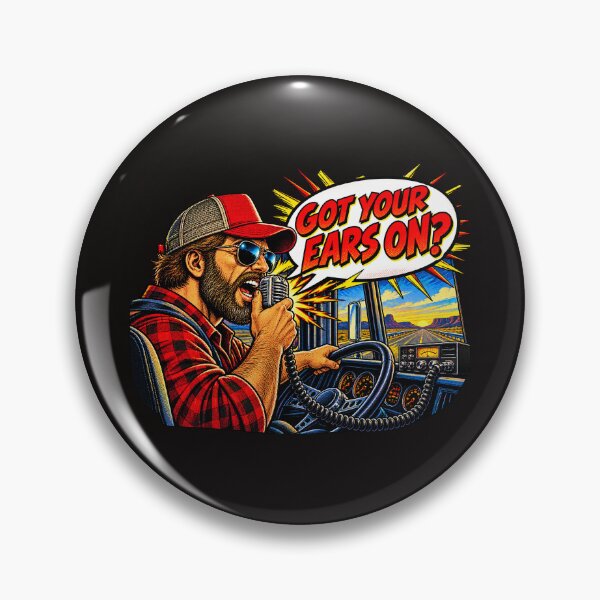 Item preview, Got Your Ears On Comic Trucker - Pop Art CB Radio Driver designed and sold by NomadForge.