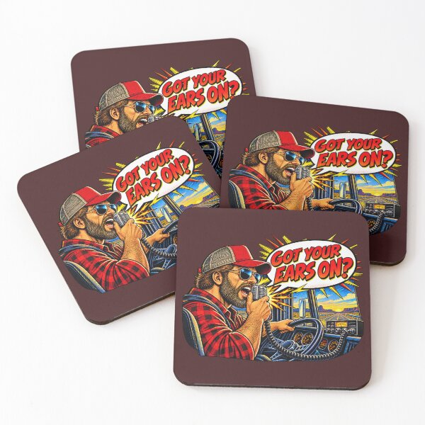 Item preview, Got Your Ears On Comic Trucker - Pop Art CB Radio Driver designed and sold by NomadForge.
