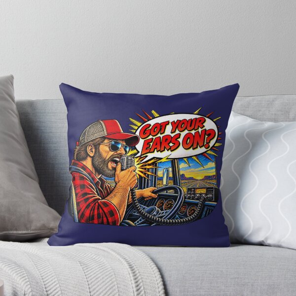 Item preview, Got Your Ears On Comic Trucker - Pop Art CB Radio Driver designed and sold by NomadForge.