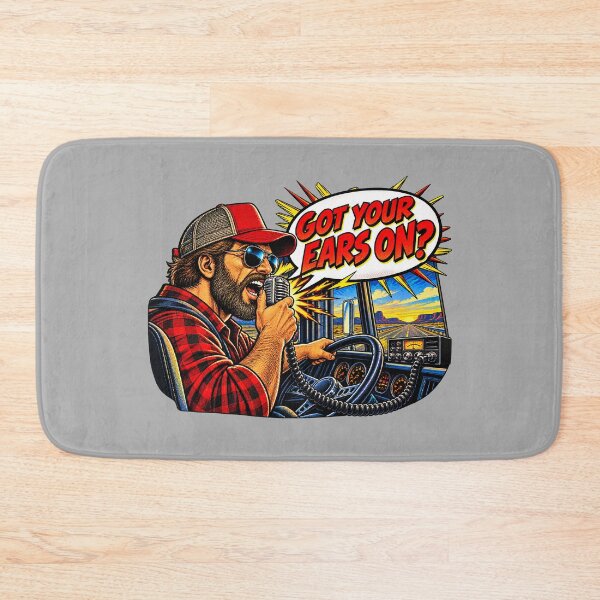 Item preview, Got Your Ears On Comic Trucker - Pop Art CB Radio Driver designed and sold by NomadForge.