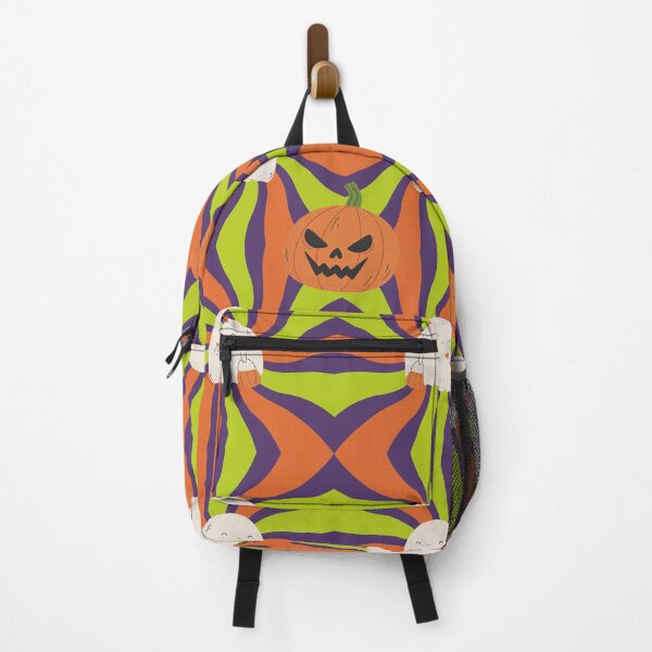 Item preview, Retro Halloween Ghost and Pumpkin Trippy Pattern designed and sold by Violet-Forge.