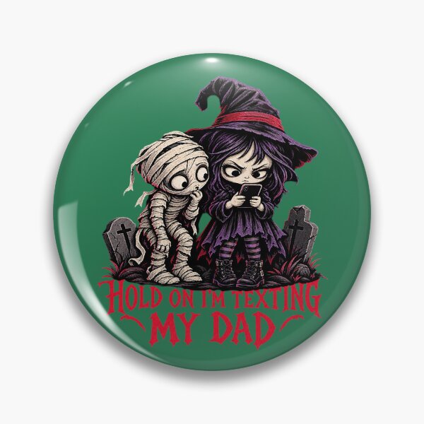 Item preview, Hold On I’m Texting My Dad Funny Halloween. designed and sold by Endless7Art.