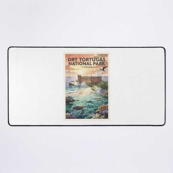 Item preview, Dry Tortugas National Park Florida Vintage Watercolor Travel designed and sold by Teelogic.
