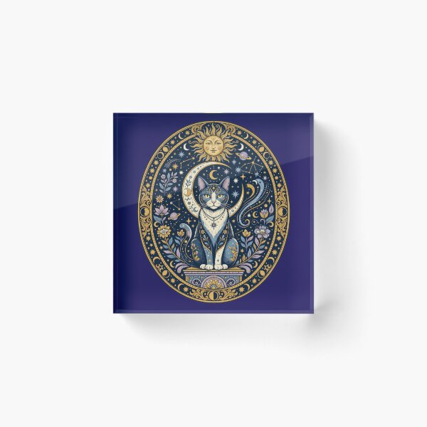 Item preview, Celestial Moon Cat Vintage Tarot designed and sold by Iampoji.