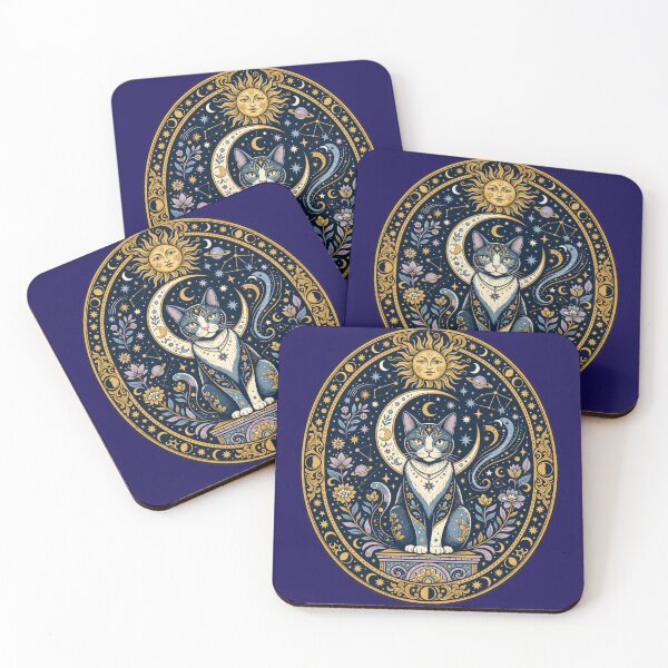 Item preview, Celestial Moon Cat Vintage Tarot designed and sold by Iampoji.
