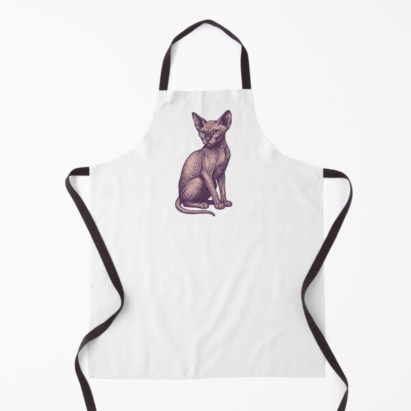 Item preview, Sphynx Cat Illustration – Elegant Hairless Cat Art designed and sold by xndrlab.