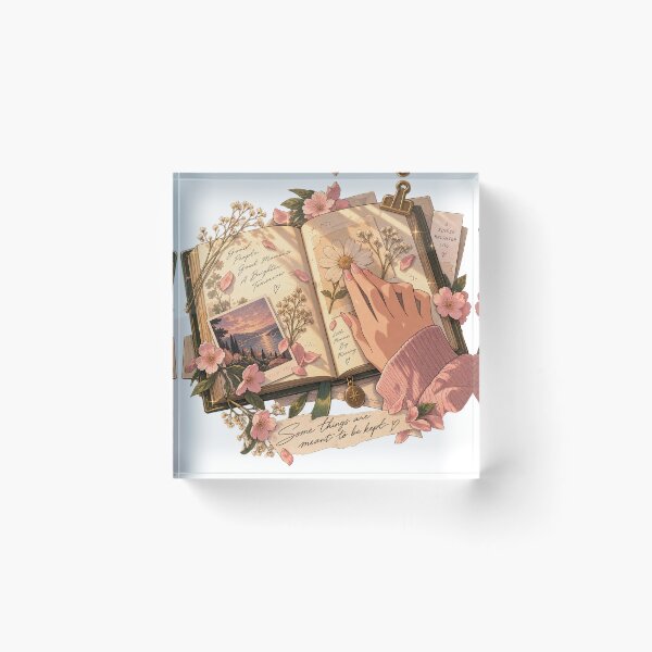Item preview, Pressed Flower Memory Book Anime Aesthetic Design designed and sold by A Light Worker.