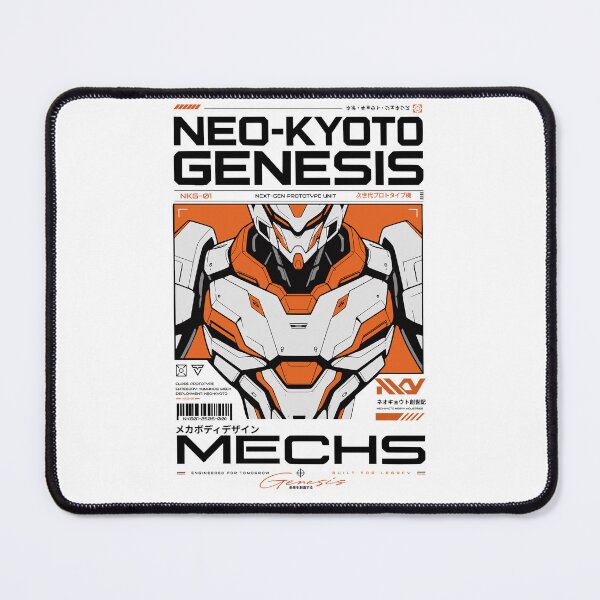 Item preview, Neo Kyoto Genesis NKG-01 Orange Mecha Anime Graphic designed and sold by DesignedByMarty.
