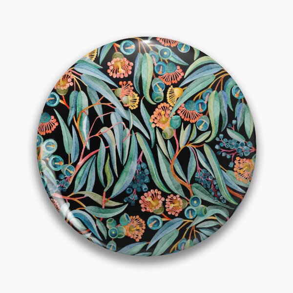 Item preview, Australian Native Eucalyptus & Gum Blossom Watercolour Botanical Pattern designed and sold by Sketchbook Designs.
