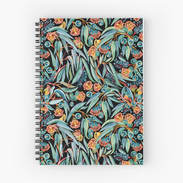Item preview, Australian Native Eucalyptus & Gum Blossom Watercolour Botanical Pattern designed and sold by Sketchbook Designs.