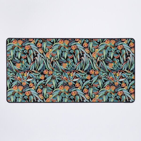 Item preview, Australian Native Eucalyptus & Gum Blossom Watercolour Botanical Pattern designed and sold by Sketchbook Designs.