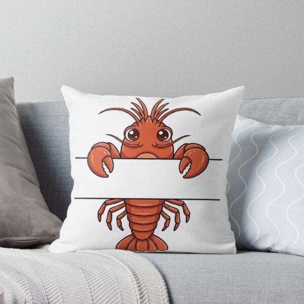 Item preview, Cute Peeking Lobster Split Monogram  designed and sold by PetalsPaws.